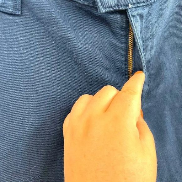 RED Valentino‎ Navy Blue Cargo Pants Ankle Skinny Bow Detail Size - Picture 5 of 12